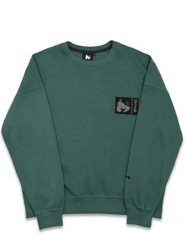 Garment Dye Crew - GREEN sold by Money Clothing