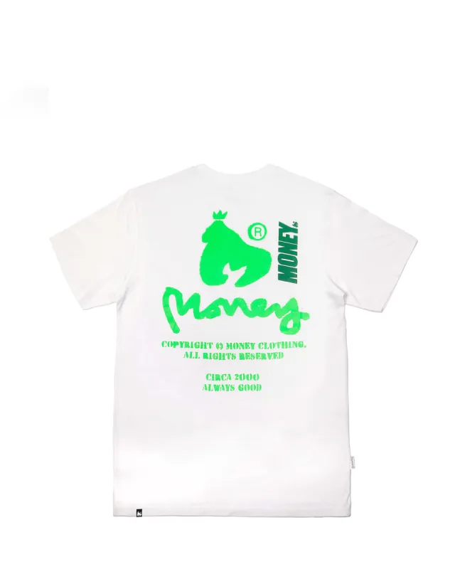 Copyright Stencil Tee White sold by Money Clothing