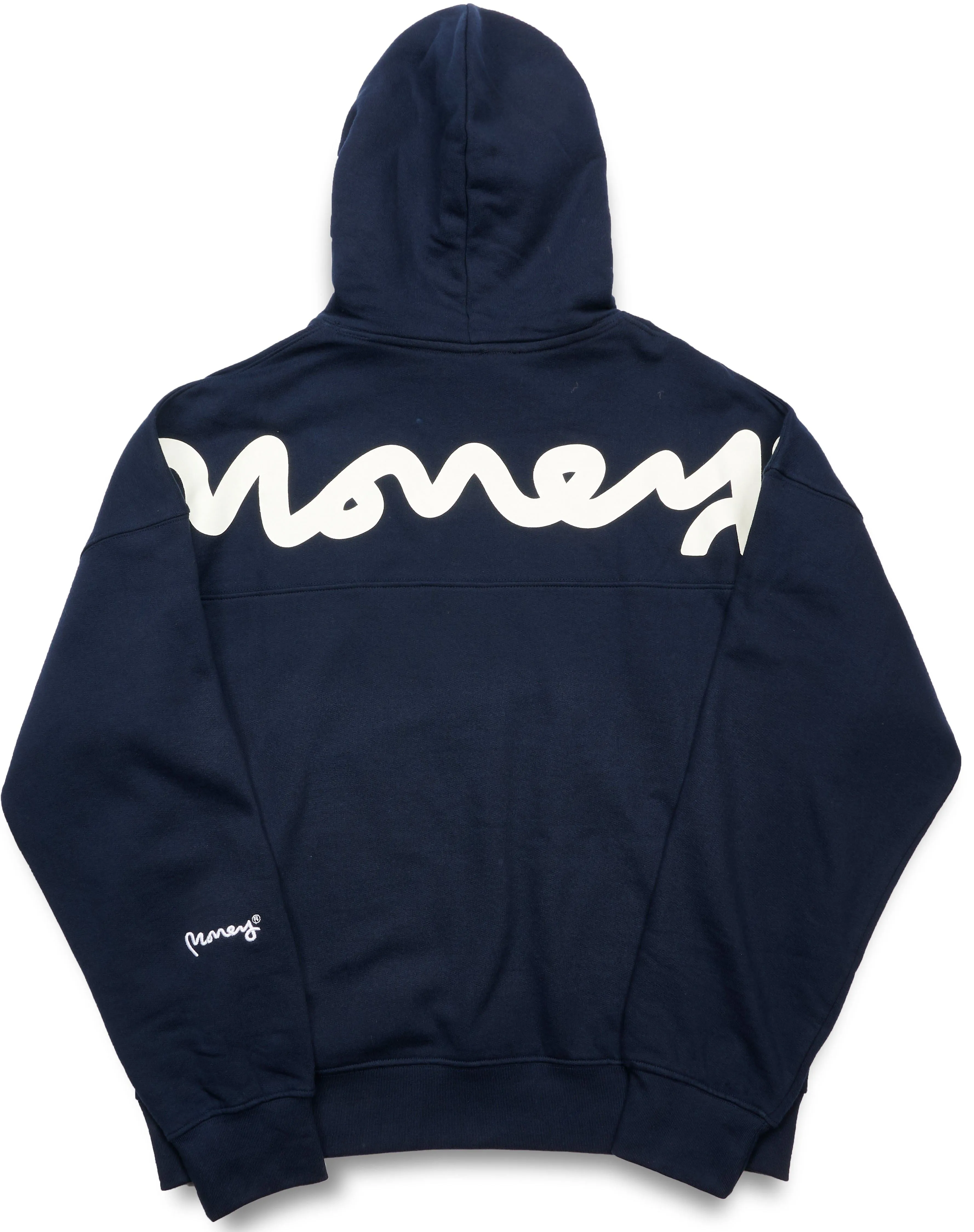 Money Back Slab Hood Navy sold by Money Clothing