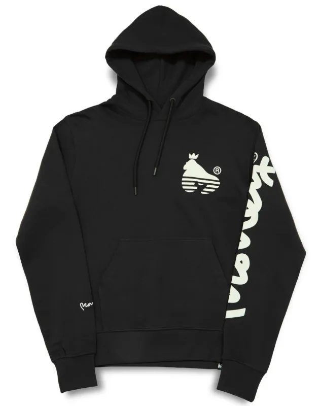 Sig Line Fleece Hood Black sold by Money Clothing