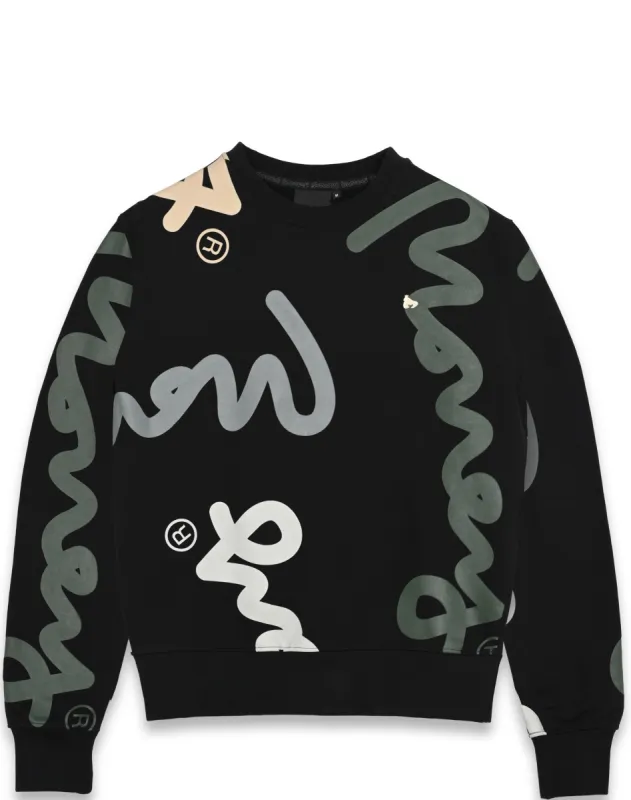 Super Sig Crew Sweat Black sold by Money Clothing