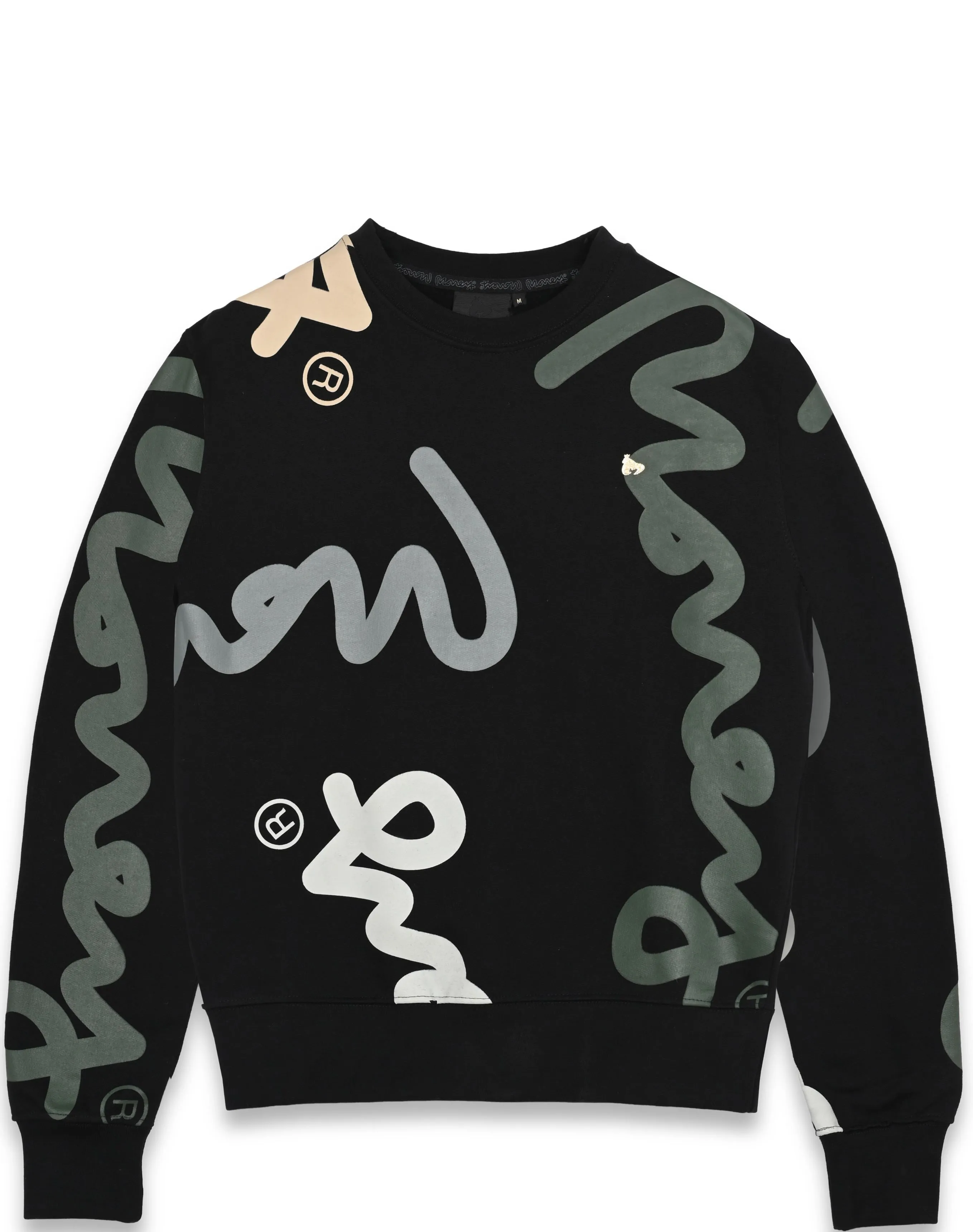 Super Sig Crew Sweat Black sold by Money Clothing