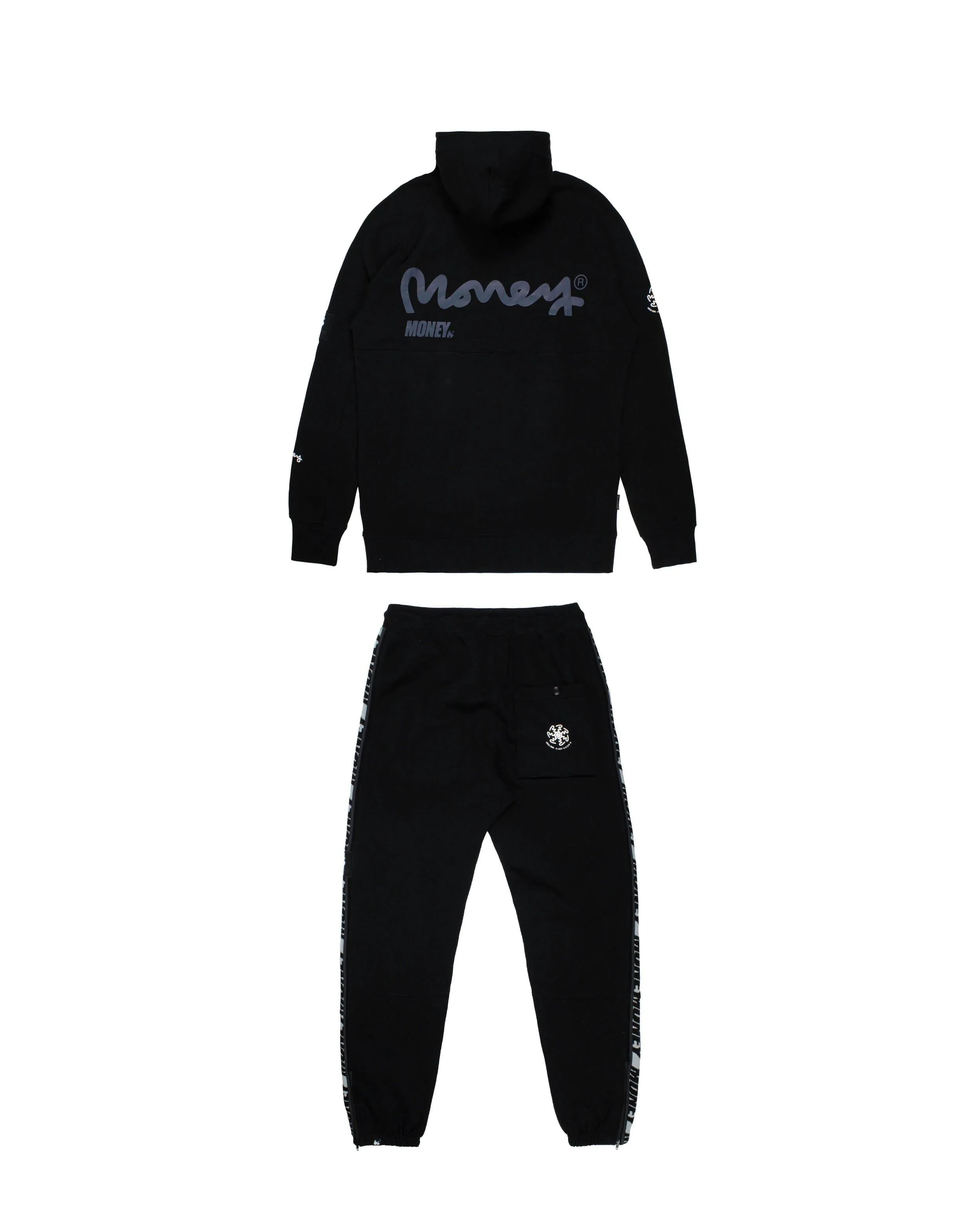Money Flux Hood Tracksuit Black sold by Money Clothing product image thumbnail 2
