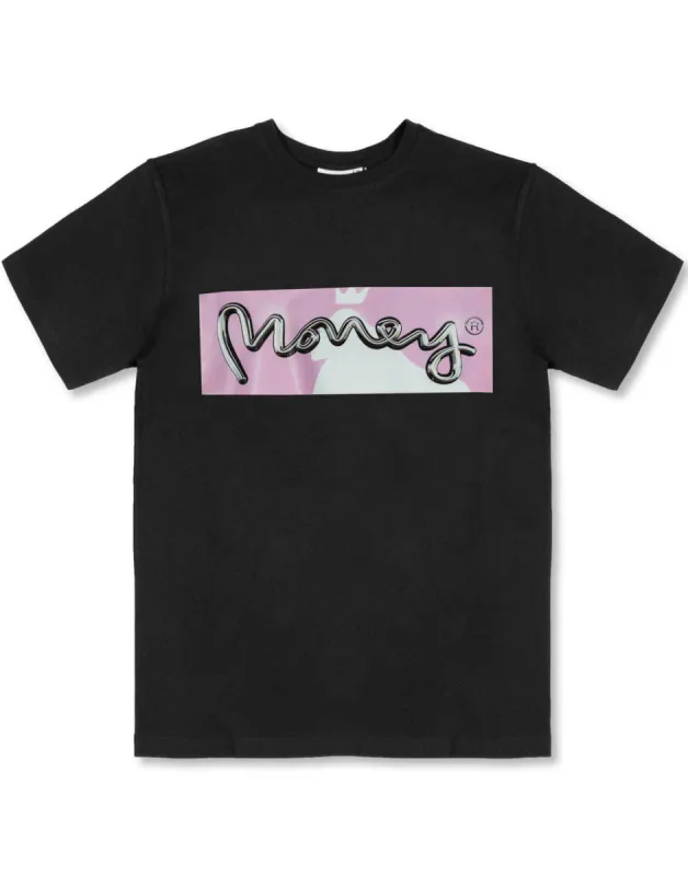 Chrome Sig Tee Black sold by Money Clothing