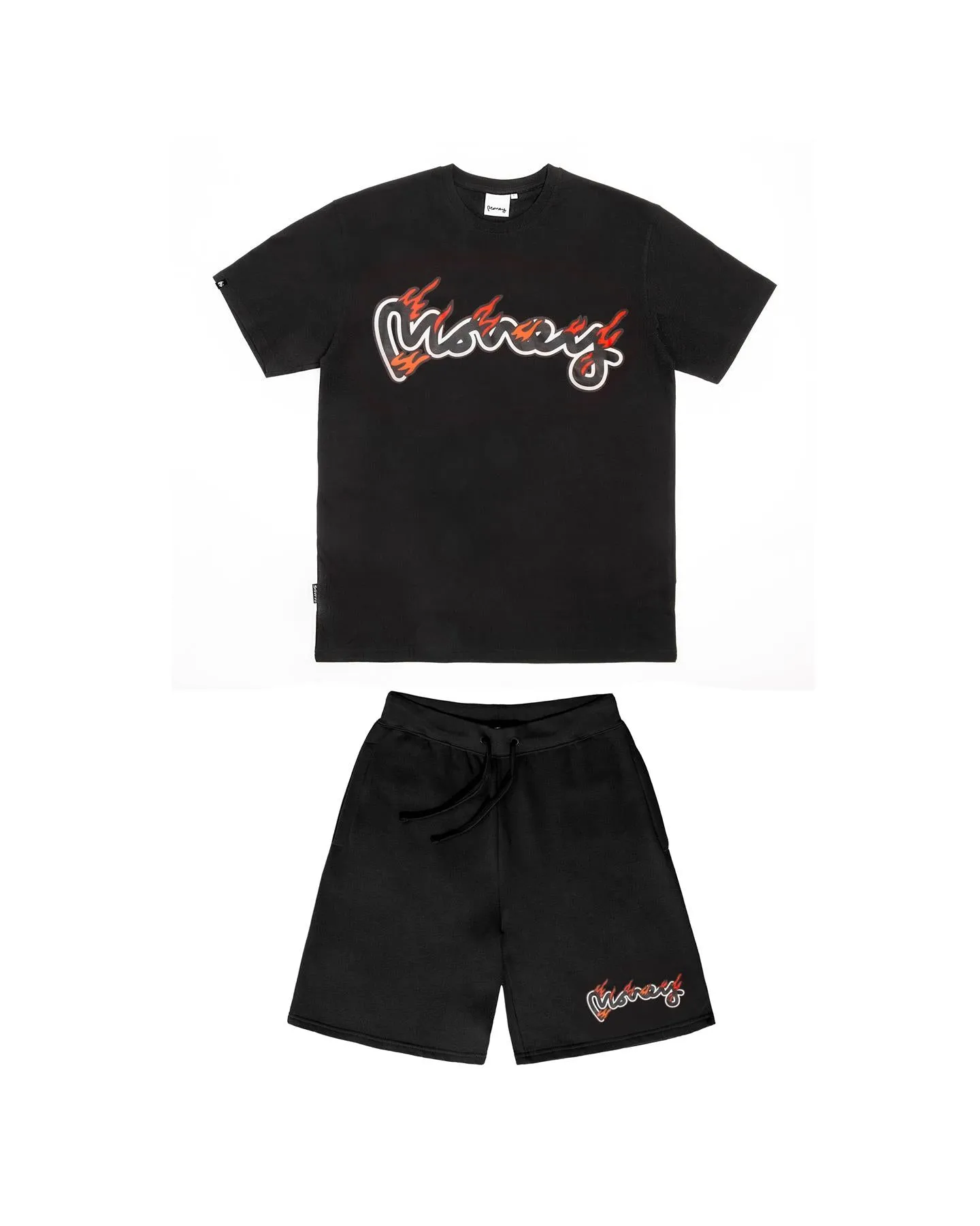 Flame Sig Twin Set Black sold by Money Clothing