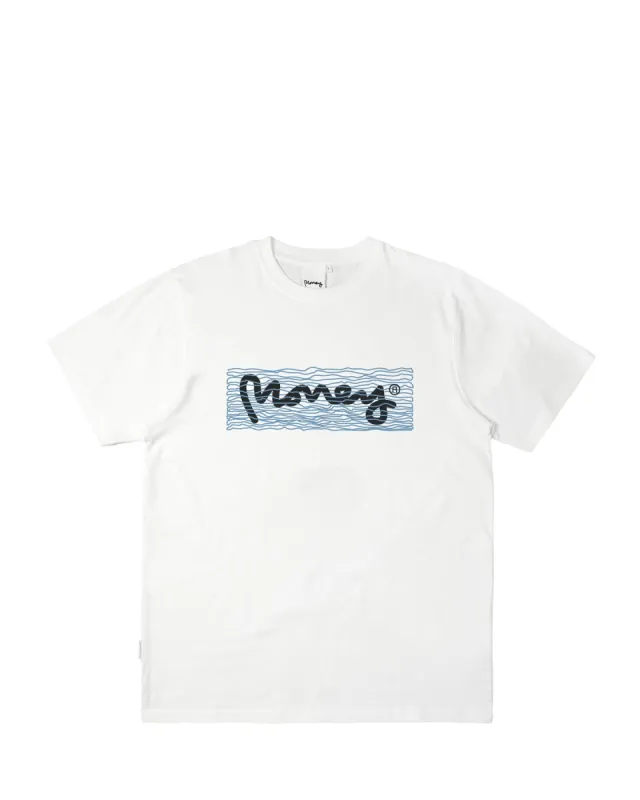 Wavy Ape Tee White sold by Money Clothing