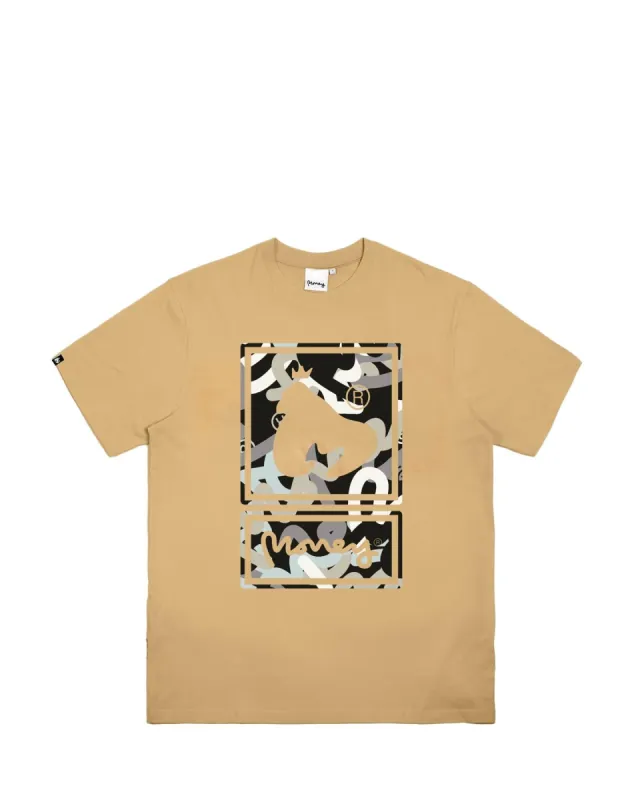 Sig Camo Stack Tee Tan sold by Money Clothing