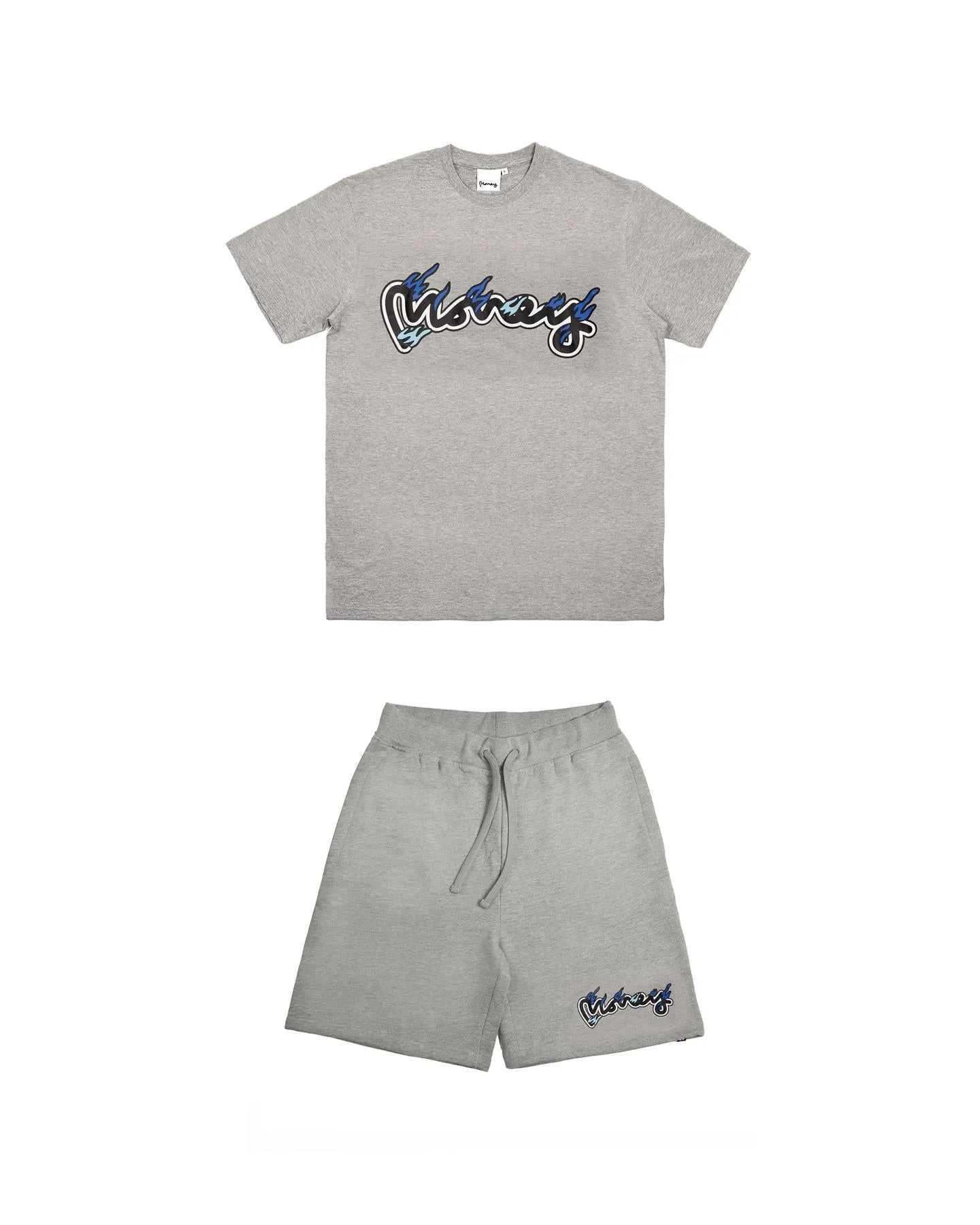 Flame Sig Twin Set Grey Melange sold by Money Clothing