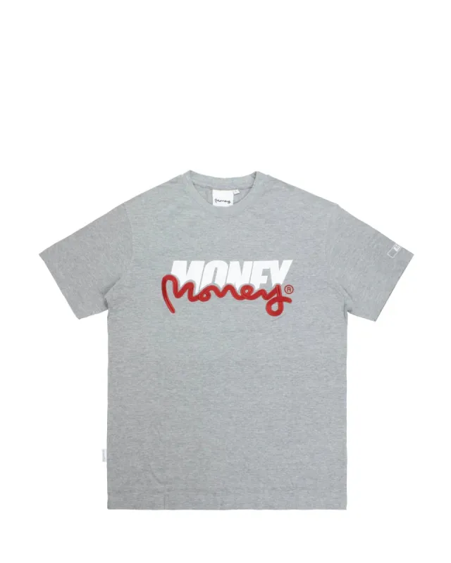 Two Money Tee Grey Melange sold by Money Clothing