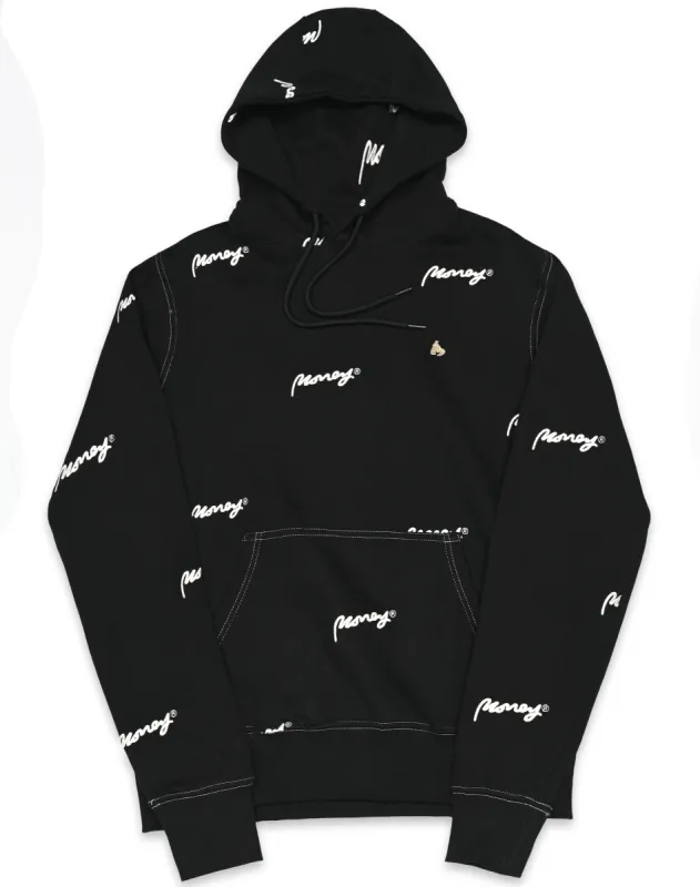 Sig Embroidered Hood Black sold by Money Clothing
