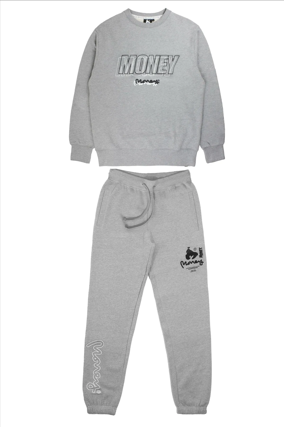 Compound Twin Set Grey Melange sold by Money Clothing