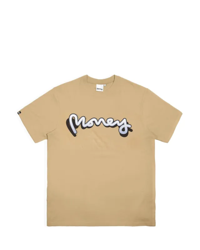 Sticker Tee Tan sold by Money Clothing
