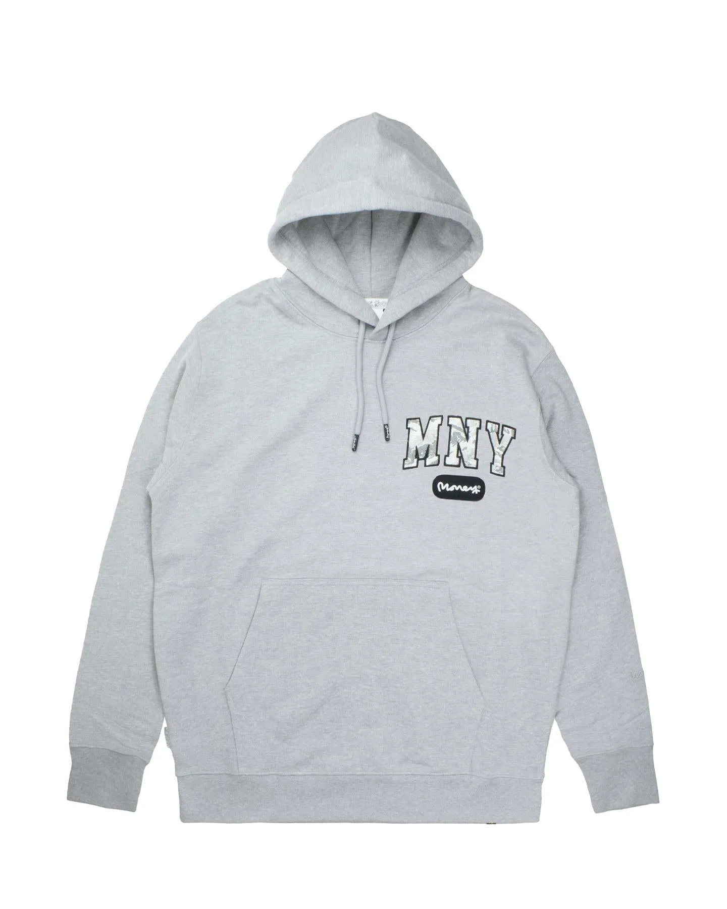 Money Camo Fill Hood Grey Melange sold by Money Clothing