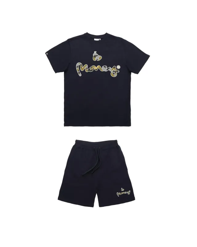 Camo Sig Twin Set Navy sold by Money Clothing