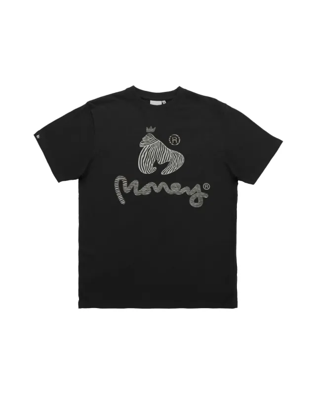Zebra Ape Sig Tee Black sold by Money Clothing