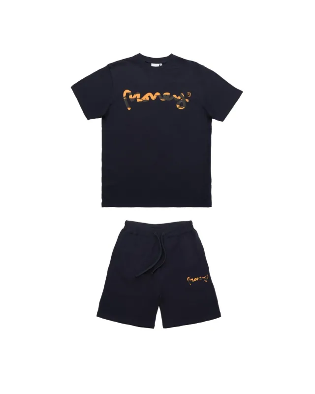 LA Camo Twin Set Navy sold by Money Clothing