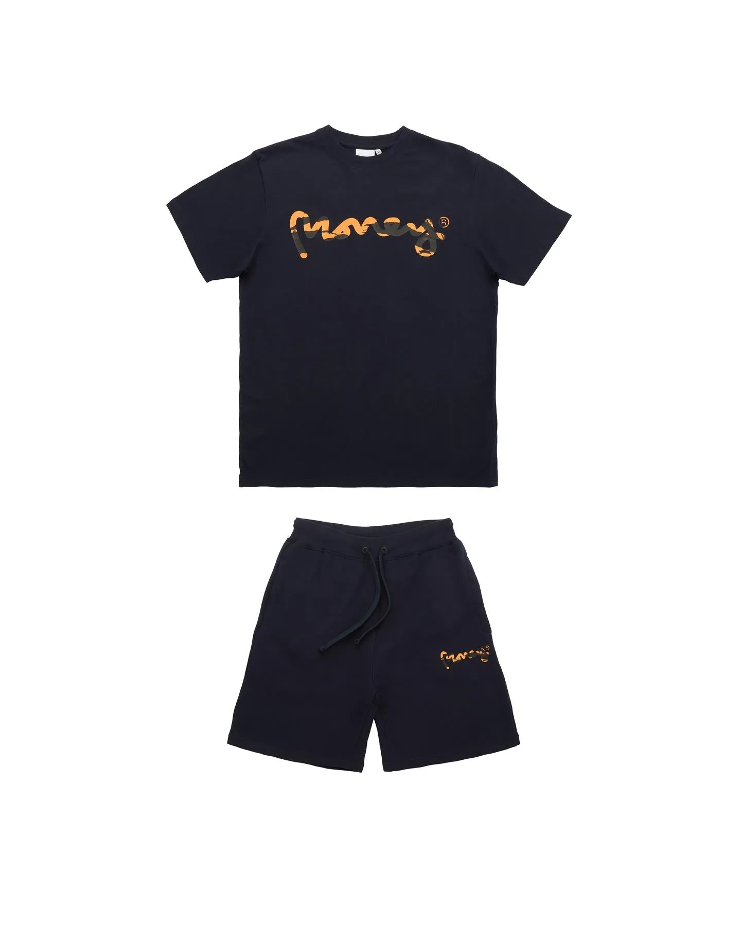 LA Camo Twin Set Navy sold by Money Clothing
