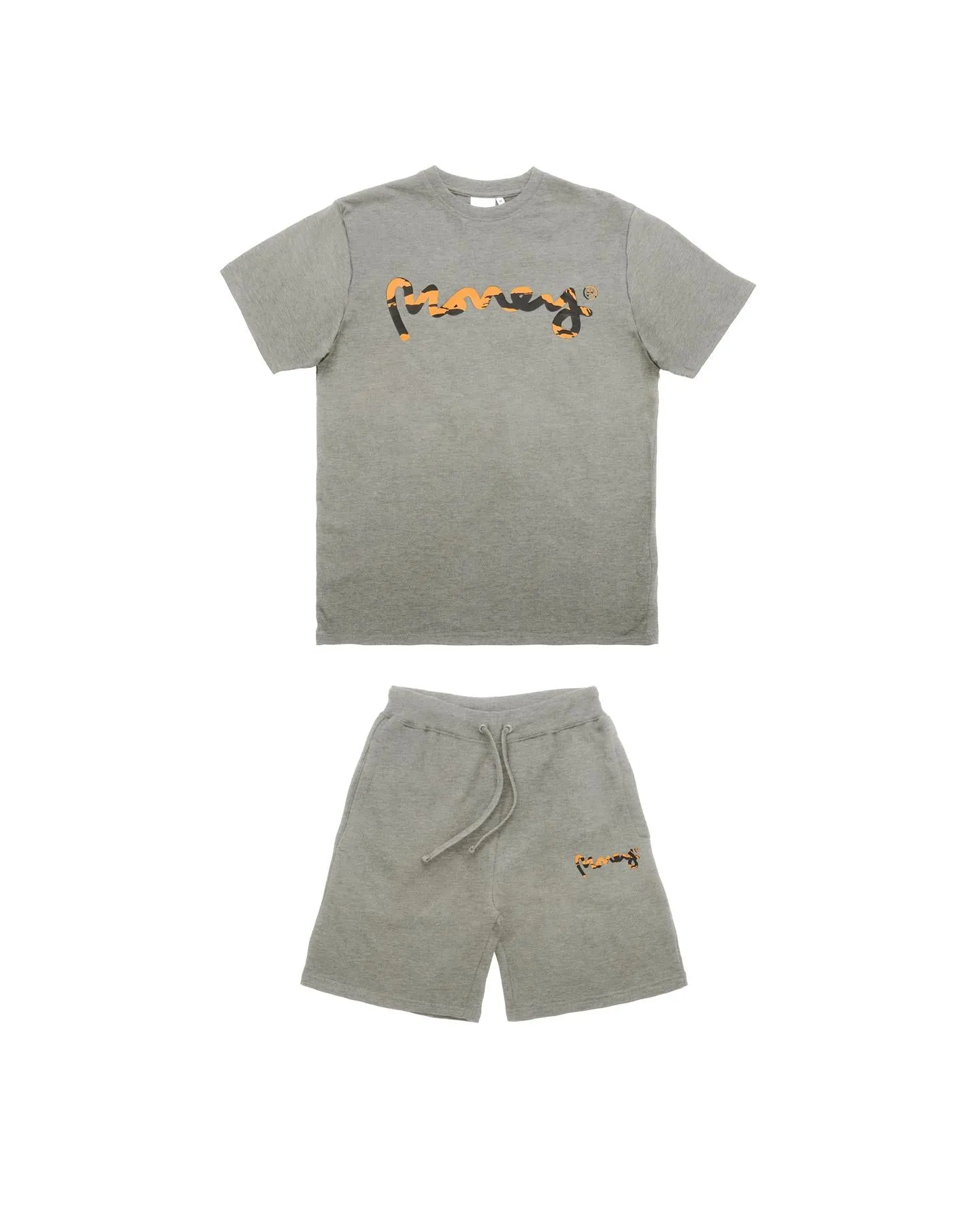LA Camo Twin Set Grey Melange sold by Money Clothing