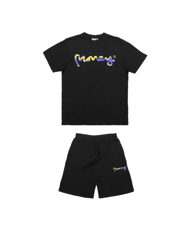 LA Camo Twin Set Black sold by Money Clothing