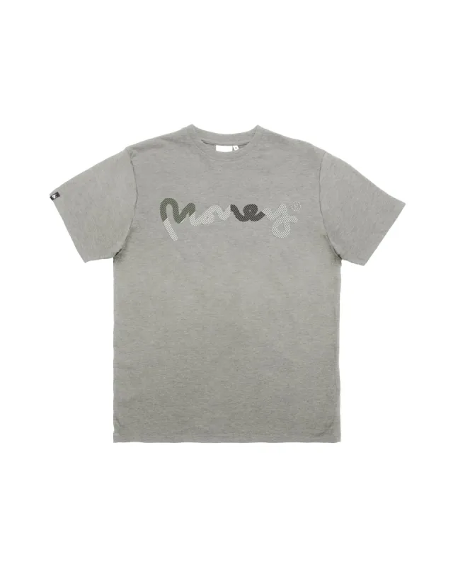 Sig Tee Grey Melange sold by Money Clothing
