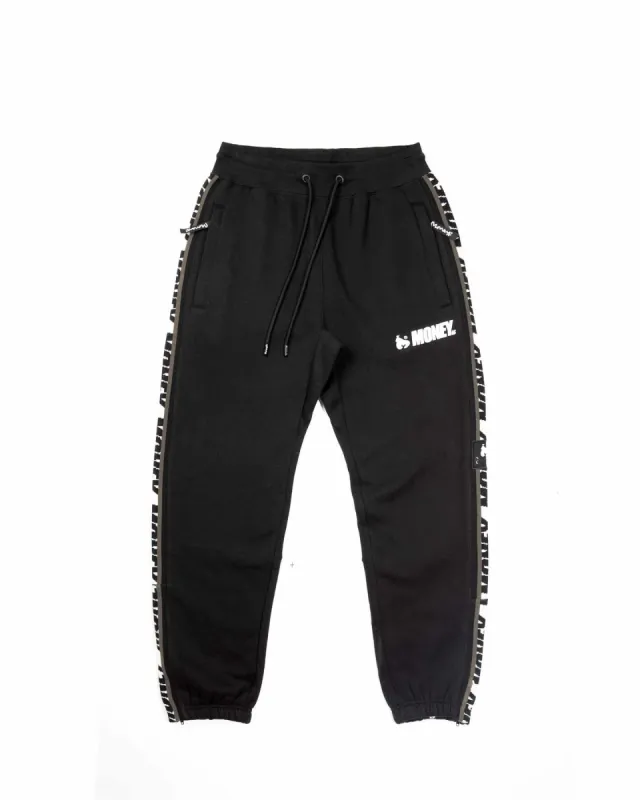 Block Tape Trackpant Black sold by Money Clothing