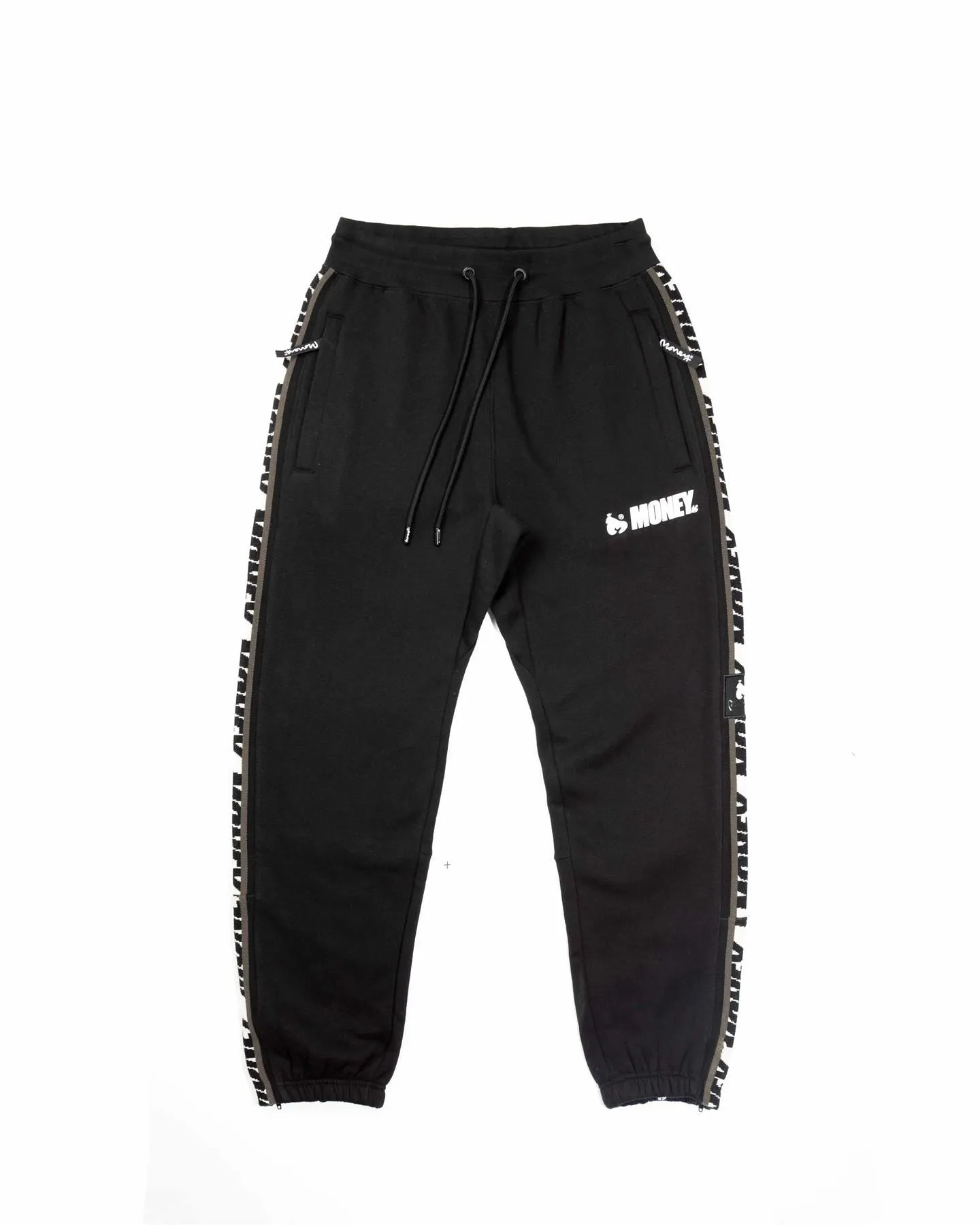 Block Tape Trackpant Black sold by Money Clothing