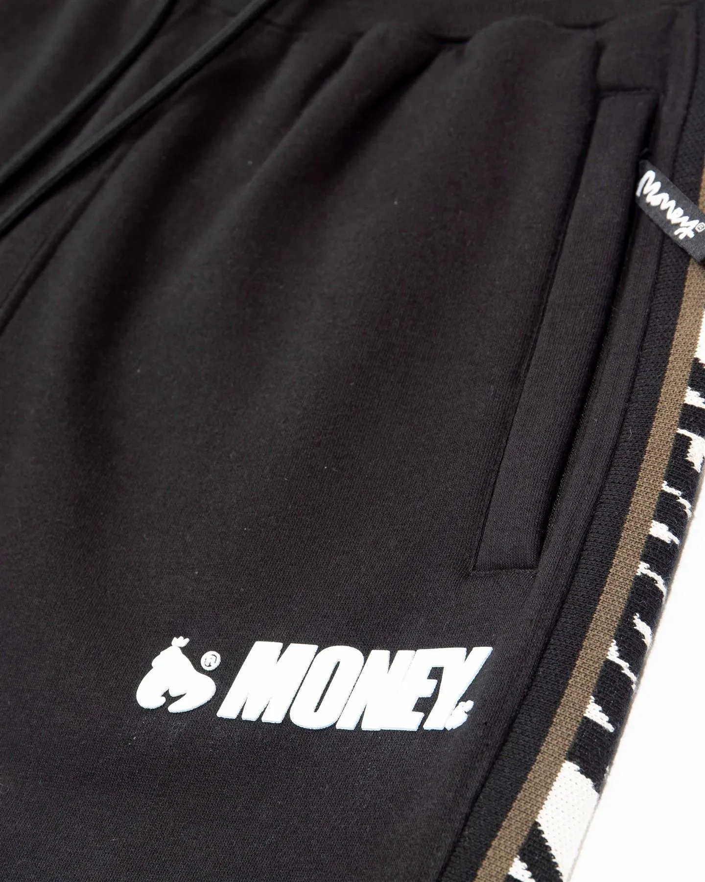 Block Tape Trackpant Black sold by Money Clothing product image thumbnail 3