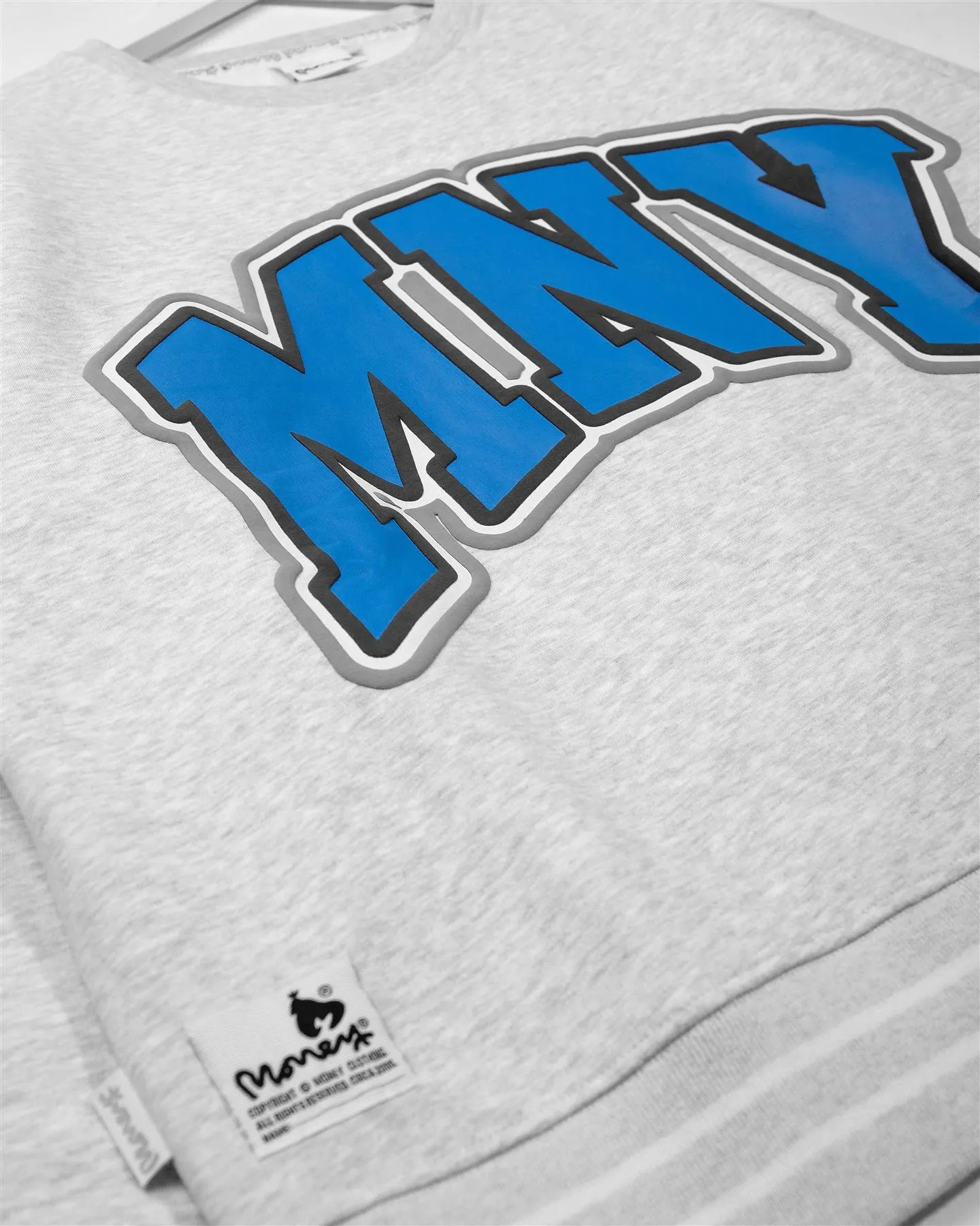 State Crew Sweat Grey Melange sold by Money Clothing product image thumbnail 2