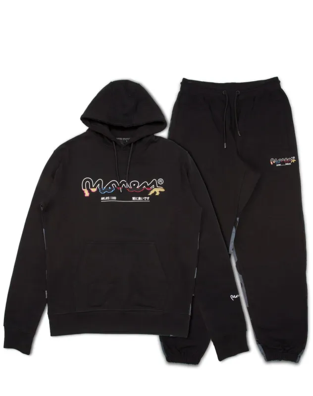 Money Back Up Hood Tracksuit Black sold by Money Clothing
