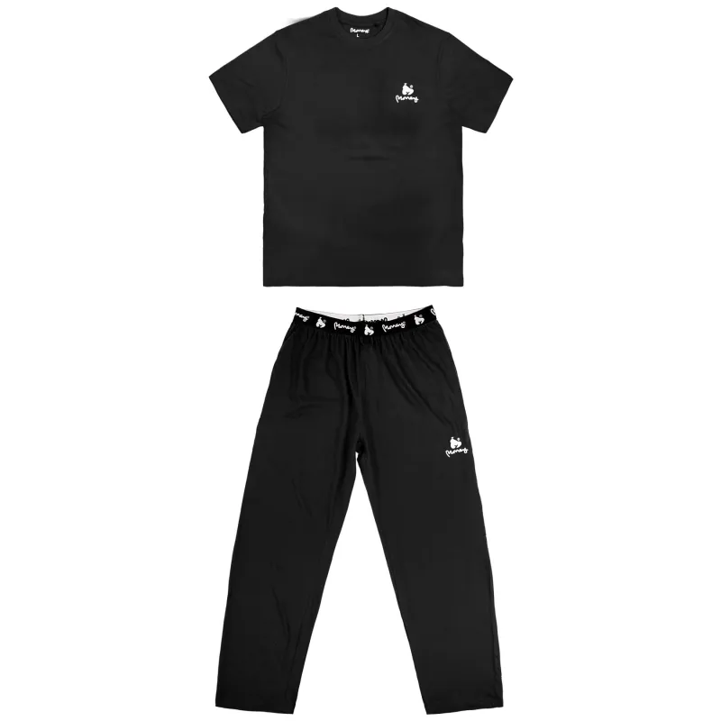Money Lounger Long Combo Set 2pc Black sold by Money Clothing
