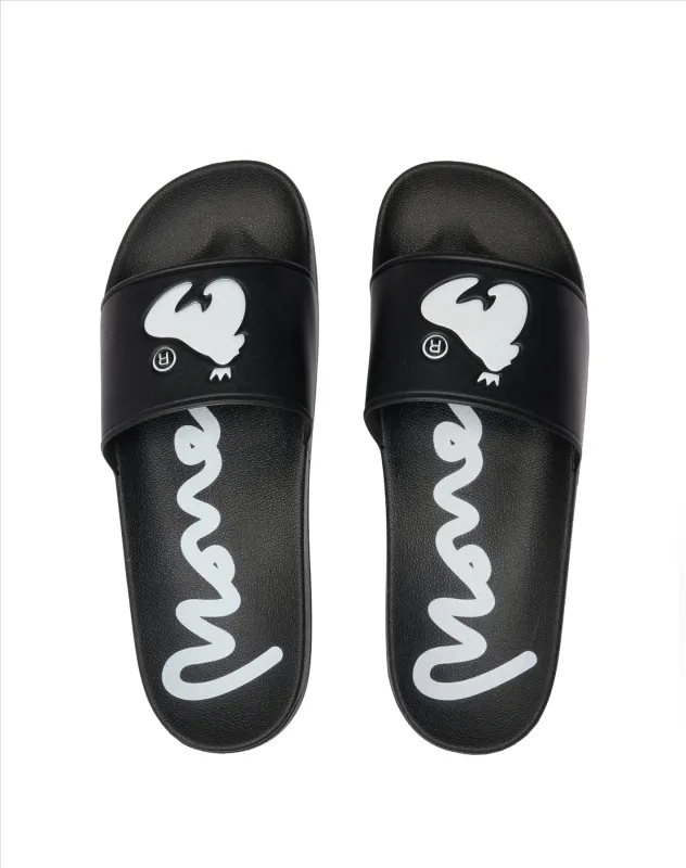 Ape Sliders Embossed Black sold by Money Clothing