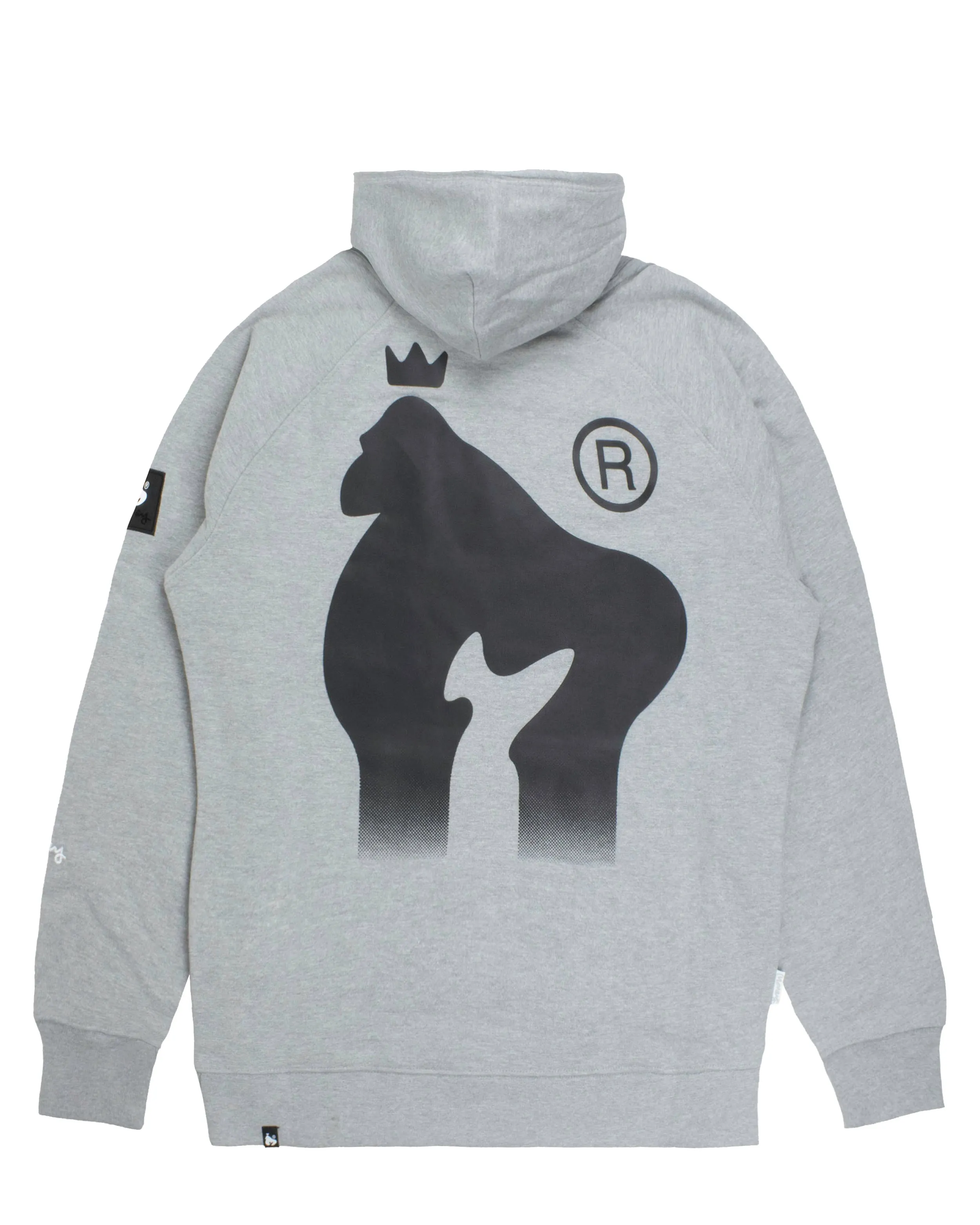 Drip Fade Hood Grey Melange sold by Money Clothing product image thumbnail 2