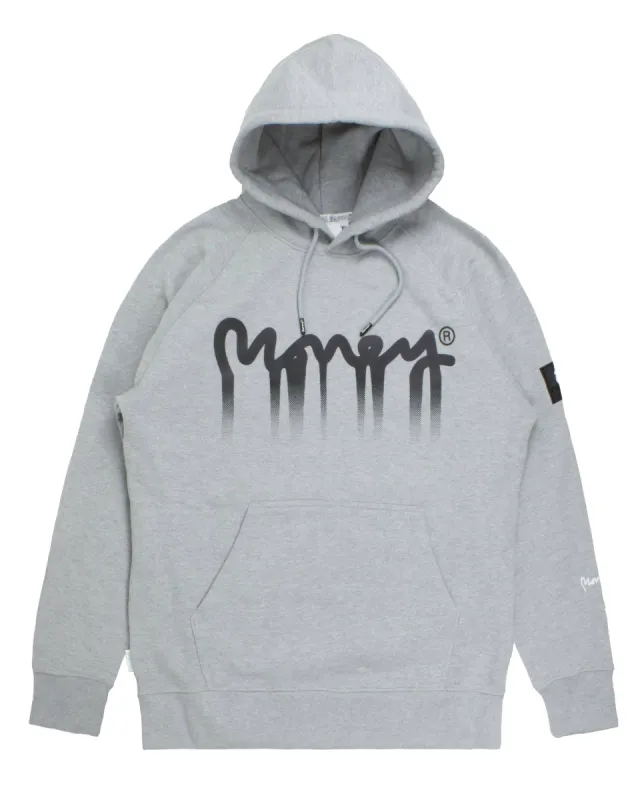 Drip Fade Hood Grey Melange sold by Money Clothing