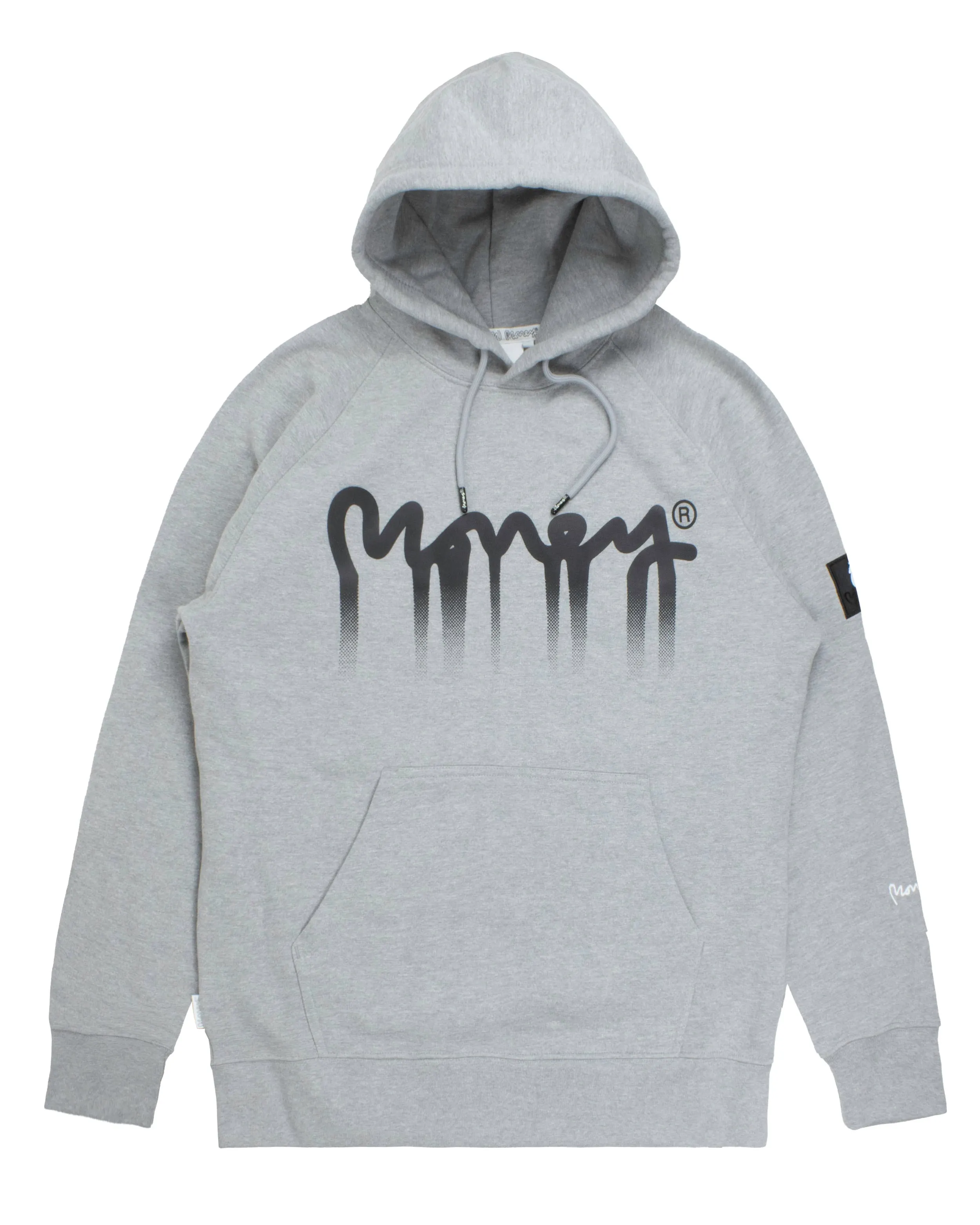 Drip Fade Hood Grey Melange sold by Money Clothing