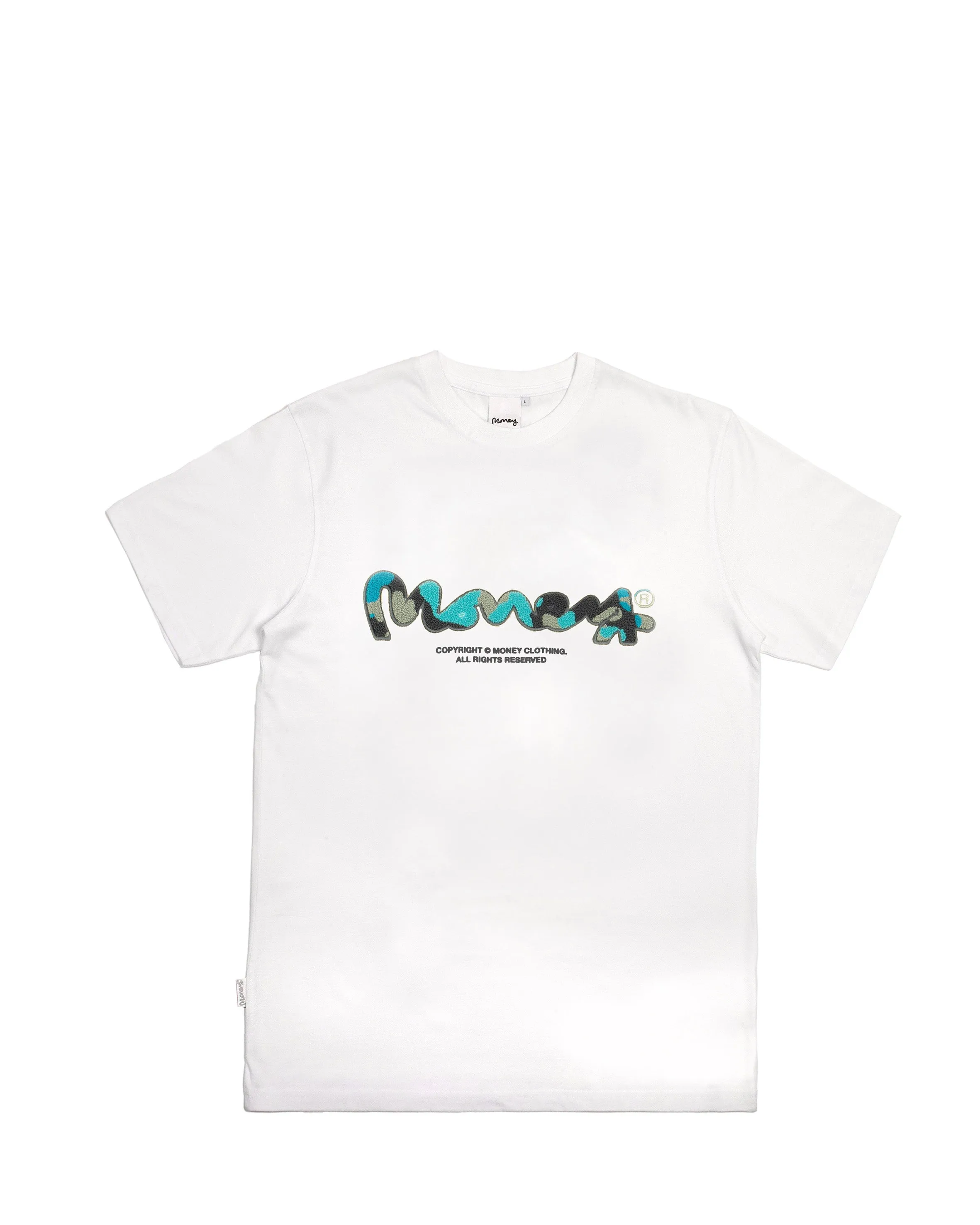 CHOP SIG APE CAMO TEE - WHITE sold by Money Clothing