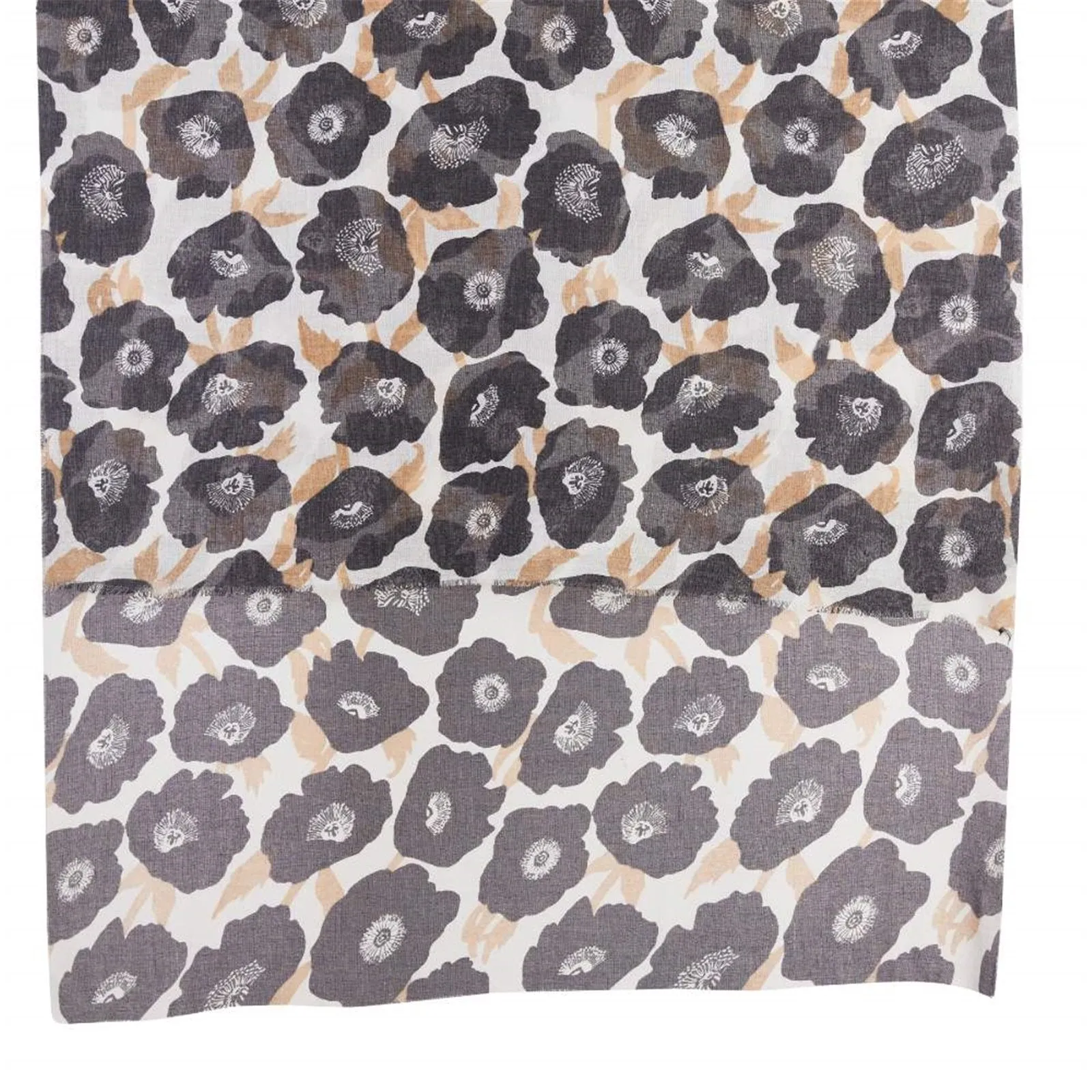 Poppies Black Featherweight Scarf sold by rockflowerpaper product image thumbnail 3