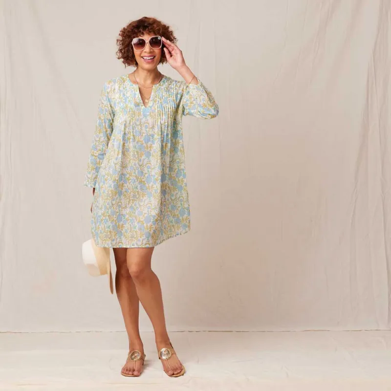 Reese blu Cotton Pintuck Beach Coverup made by rockflowerpaper