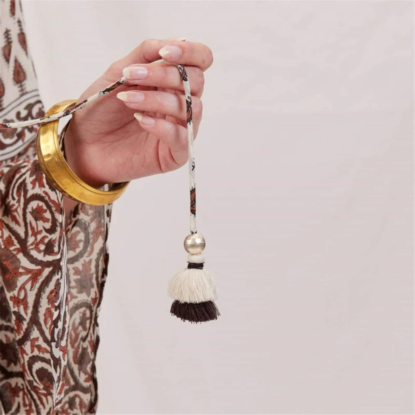 Julia Ecru and Black Bohemian Tiered Dress sold by rockflowerpaper product image thumbnail 5