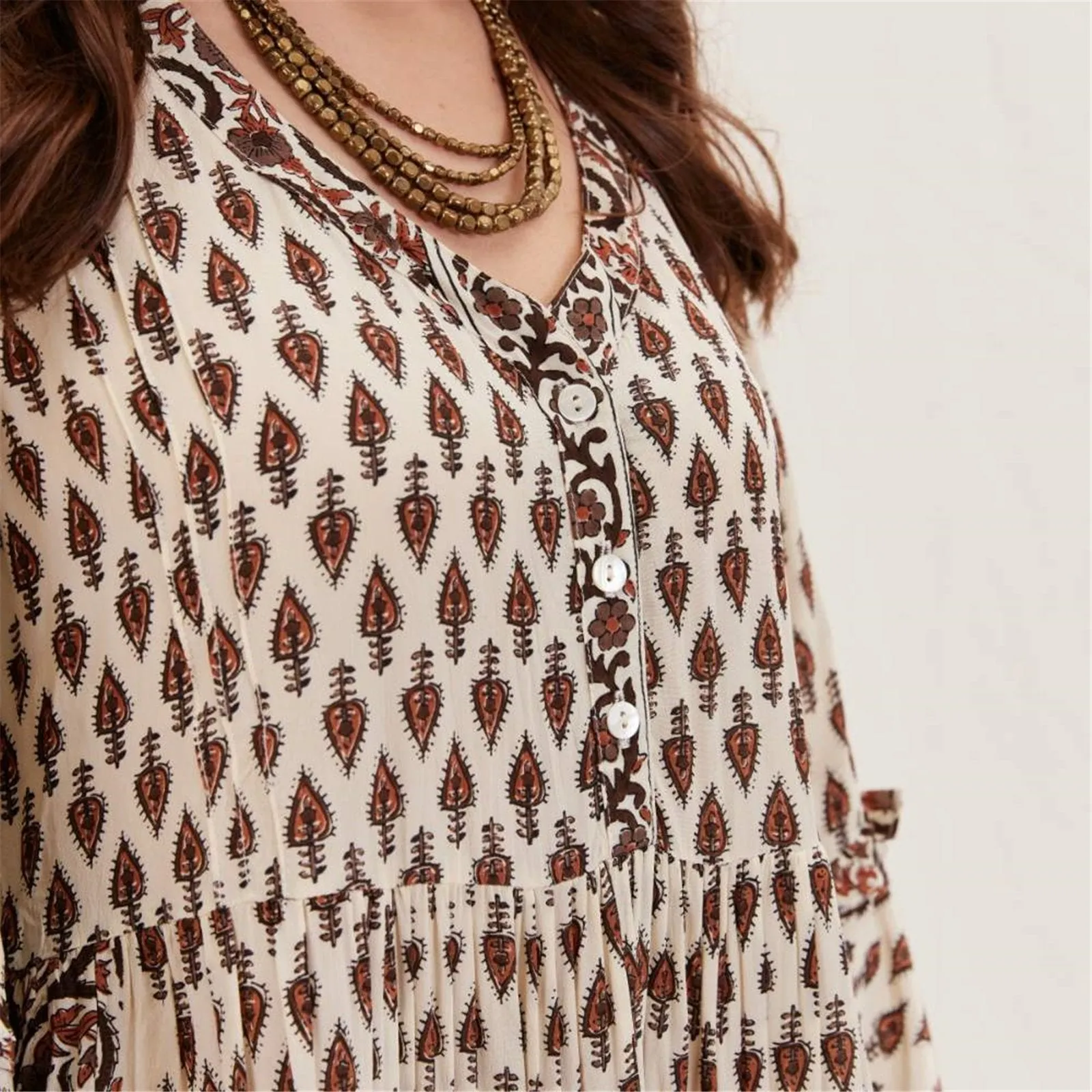 Julia Block Panel Midi Dress sold by rockflowerpaper product image thumbnail 4