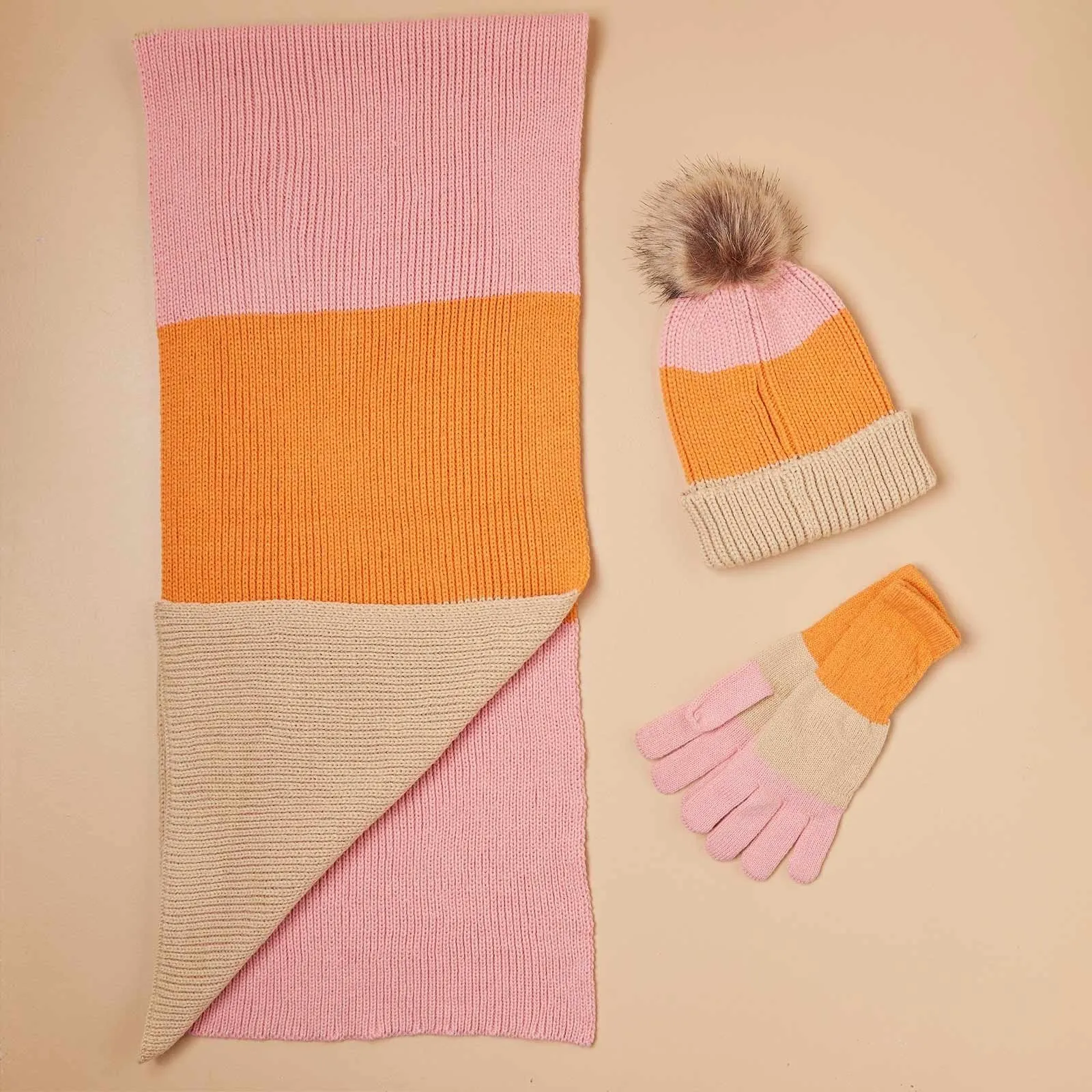 Adorable Chelsea Orange Knit Beanie sold by rockflowerpaper product image thumbnail 4