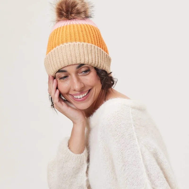 Adorable Chelsea Orange Knit Beanie made by rockflowerpaper