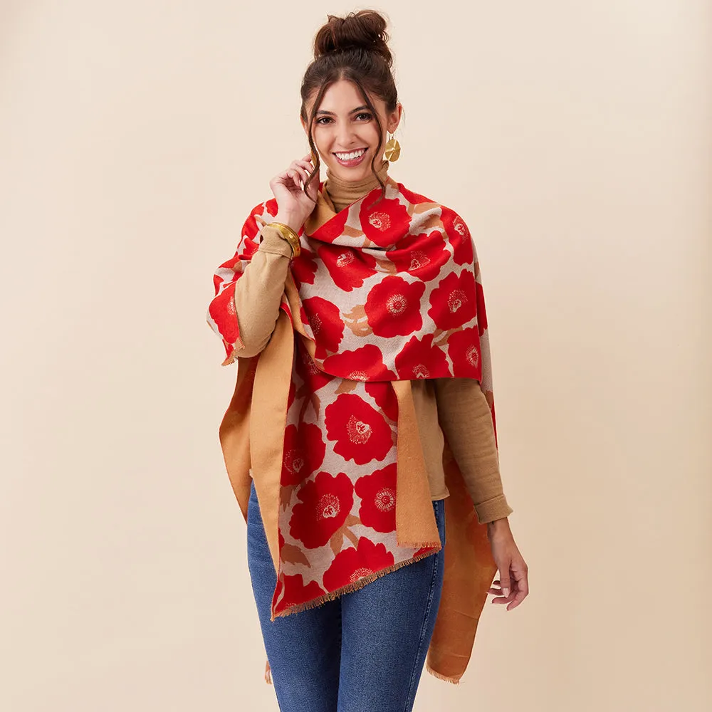 Poppies Red Kimono sold by rockflowerpaper product image thumbnail 3