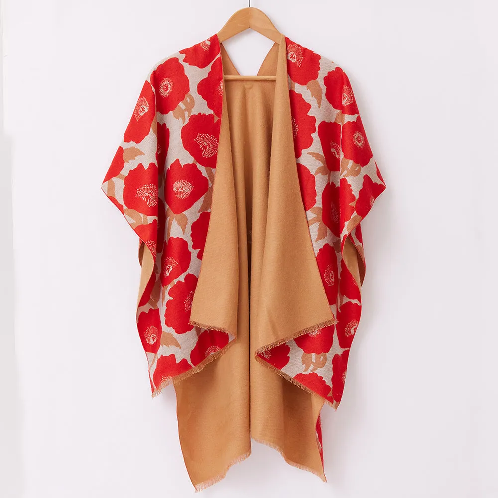 Poppies Red Kimono sold by rockflowerpaper product image thumbnail 2