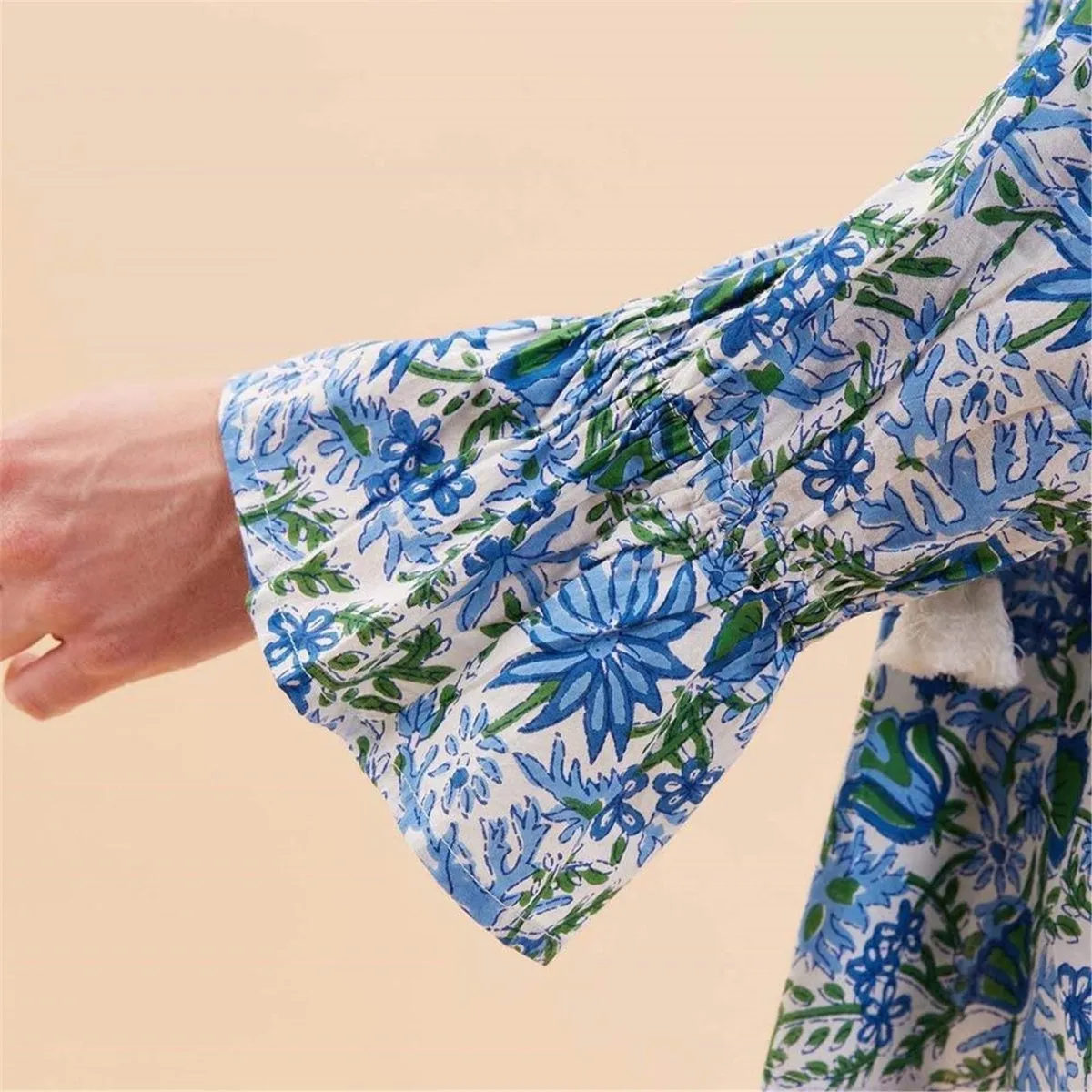 Gabrielle Blue Green Blouse sold by rockflowerpaper product image thumbnail 5
