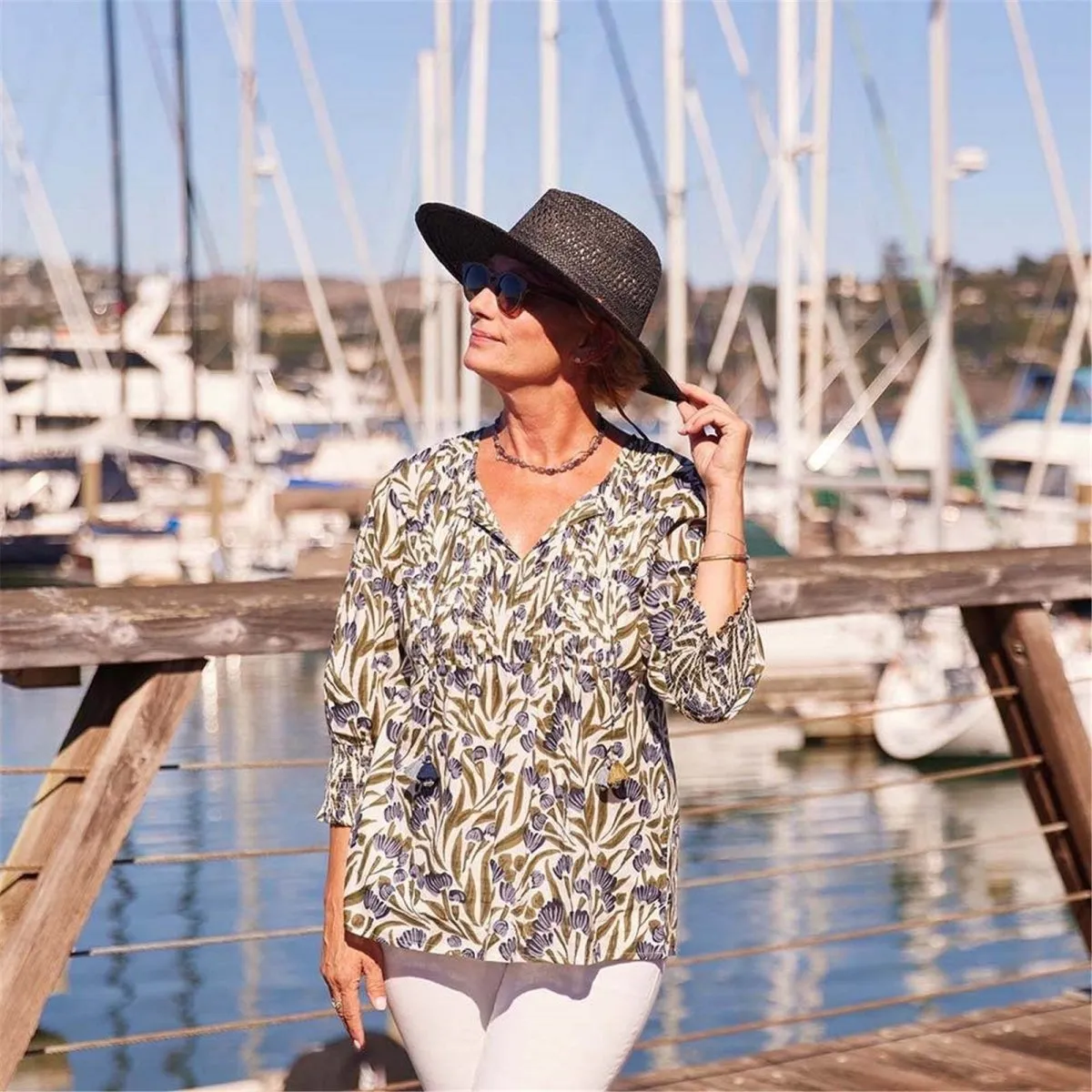 Eloise Sage Blouse sold by rockflowerpaper product image thumbnail 2