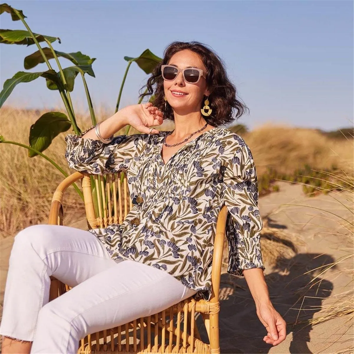 Eloise Sage Blouse sold by rockflowerpaper product image thumbnail 3