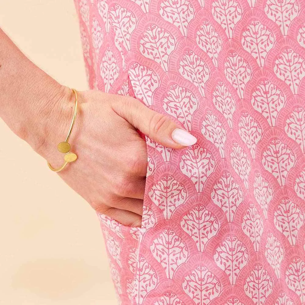 Fifer Pink Button Down Beach Tunic sold by rockflowerpaper product image thumbnail 4