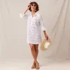 Breezy White Eyelet Beach Cover Up Shirt sold by rockflowerpaper