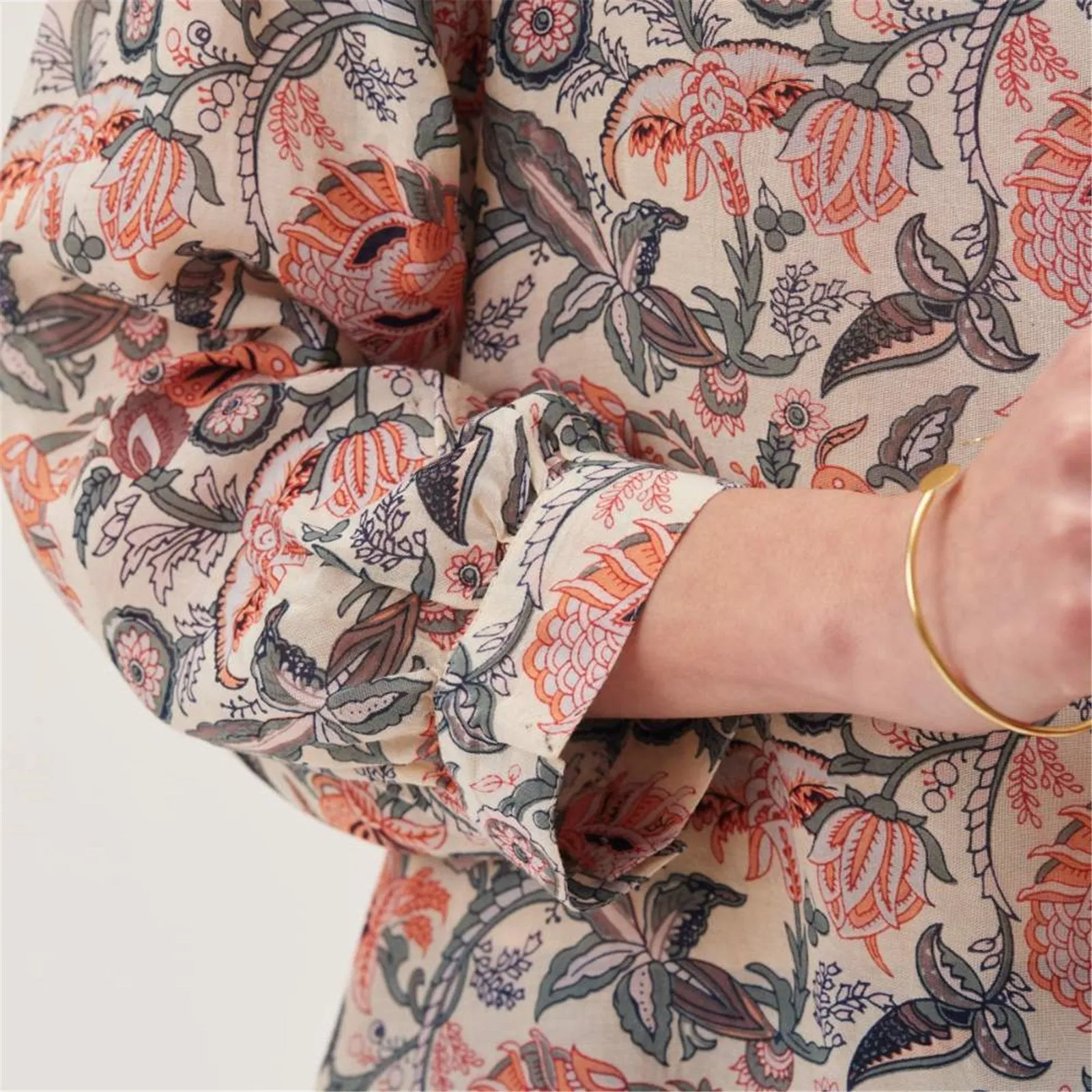 Veronica Pink and Green Blouse sold by rockflowerpaper product image thumbnail 5