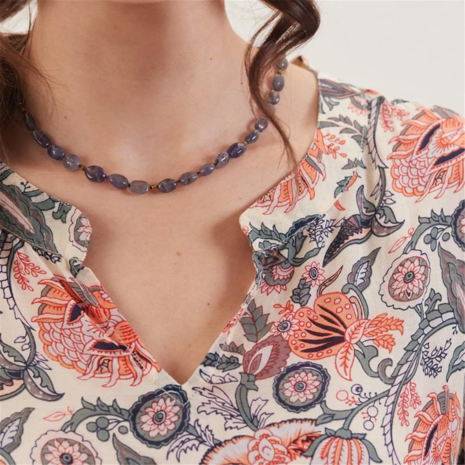 Veronica Pink and Green Blouse sold by rockflowerpaper product image thumbnail 4